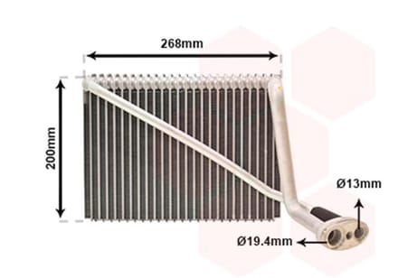 Van Wezel - LUCHTCONDENSATOR VOOR AUDI A4 B5 1994-1998 8D1820103C
