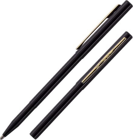 Stowaway Space Pen, Zwart met Clip (#SWY/C-BLACK)