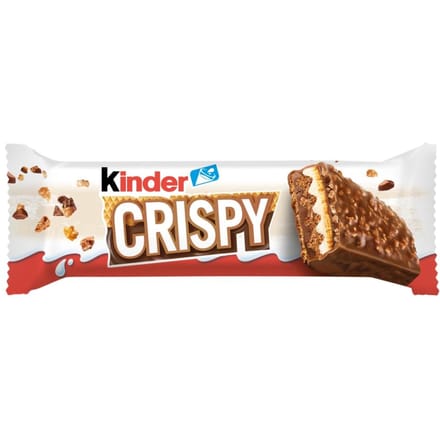 Kinder Crispy Crispy wafel met cacaoboter en noten vulling 34 g