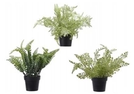 Kaemingk - Kunstplant Varen - Groene Pot - 26 cm - Onderhoudsvriendelijk