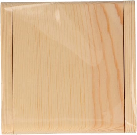 Houten spiegel 8x8 cm - Artemio