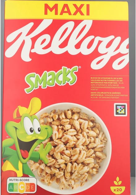 Kellogg's Smacks ontbijtgranen - gepofte tarwekorrels - 600 gr