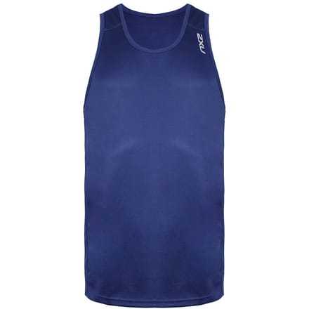 2XU BSR Active Singlet Heren Marine Blauw Top