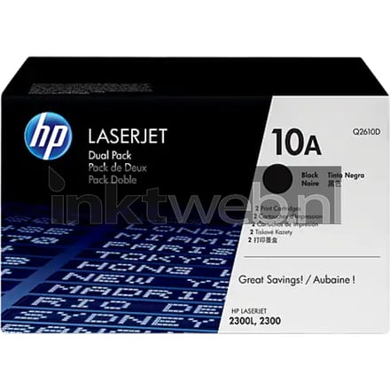 HP 10A (Dual pack) zwart (Origineel)