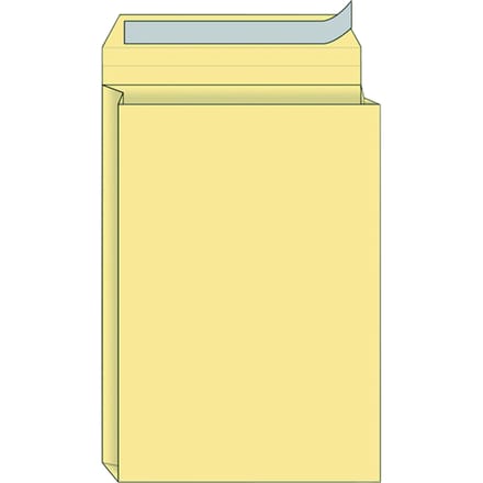 Envelop Quantore monsterzak 230x350x38mm zelfklevend creme 125 stuks