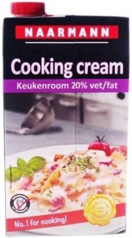 Naarmann koksroom 20% pak met schroefdop 1 liter