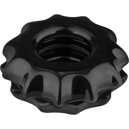 PowerPlus Flexibele Cockring Getand - zwart