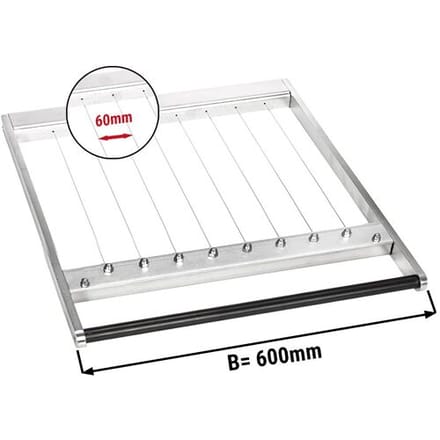 GGM Gastro Rahmen für einzel Pralinenschneider - Drahtabstand: 60mm Zilver