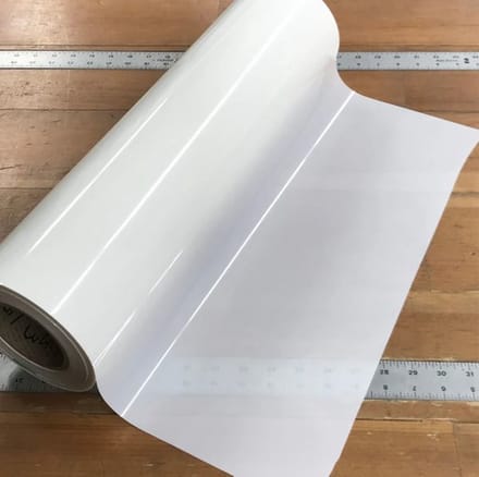Witte Iron-on flexfolie 2 vellen 30x50cm (Cricut,Silhouette,Loklik)