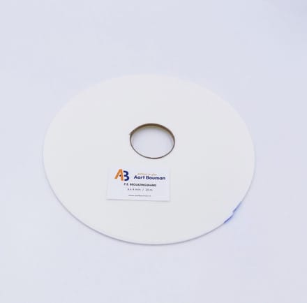 Glasband 6 x 4mm wit - rol 25m
