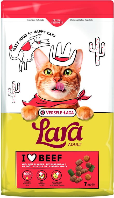 VERSELE-LAGA Lara Adult Beef - droog kattenvoer - 7kg