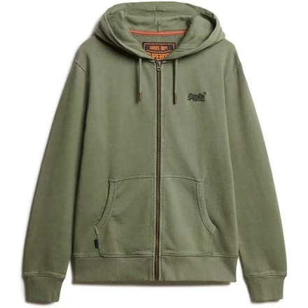 Geweven hoodie met rits en logo Superdry Essential