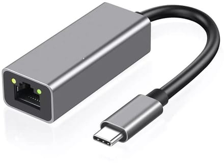 Allecto - USB 3.1 Type C Adapter - Gigabit Ethernet - Thunderbolt 3 Compatibel - Snel internet - Ideaal voor notebooks - Geschikt voor thuisgebruik