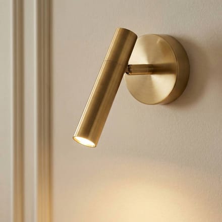 SIGMA Wandlamp Sopel, goud, 1-lamp, staal, G9, hoogte 15 cm
