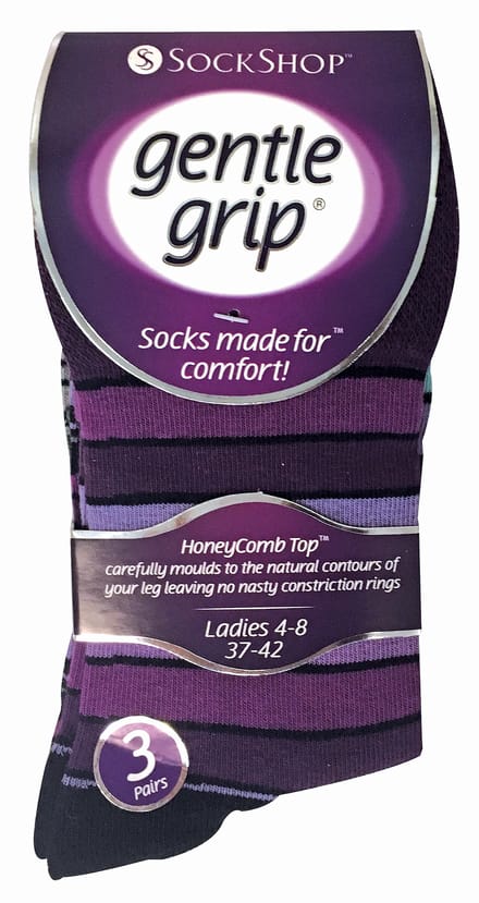 6 paar sokken zonder elastiek damessokken met zachte grip - GG10