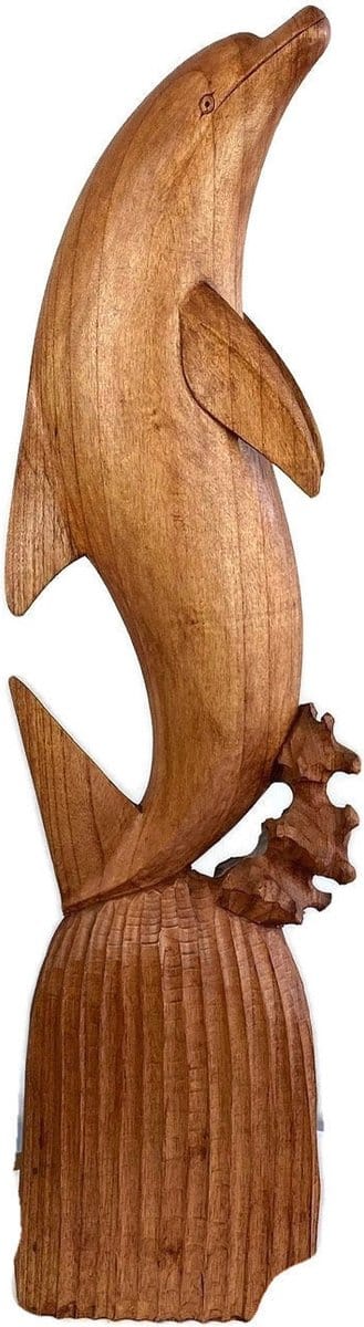 houten beeld / handgemaakt beeld / unique vintage style / houten dier /