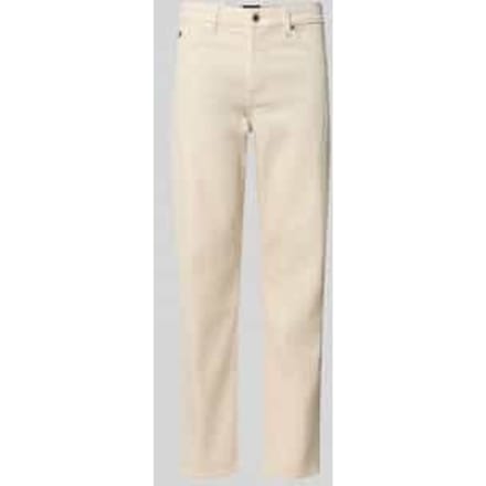 straight fit jeans met kasjmier-aandeel model