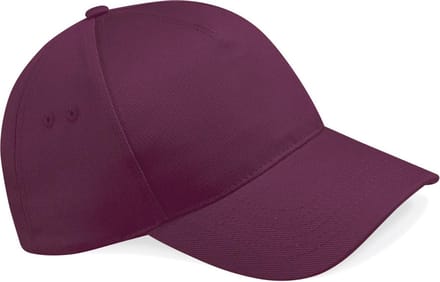 Beechfield Ultimate 5 Panel Cap B15 - Burgundy - One size