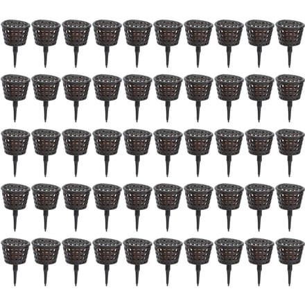 50 stuks Meststofmand Plastic Stevig Duurzaam Planten Bemesting Doos voor Potplanten Thuis black