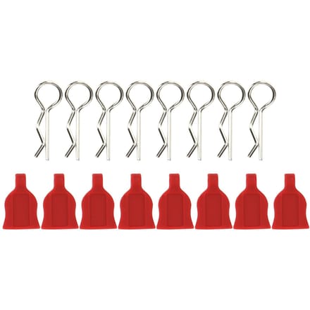1 10 Modèle de Voiture Universel Fixe Télécommande Voiture Coque Boucle Tampons en Silicone RC Accessoire Rouge rouge