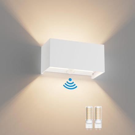 Buitenwandlamp met bewegingsmelder en verstelbare stralingshoek 18W Warm Wit
