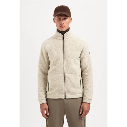 No Excess Sweater Full Zip Teddy Sand Größe: M | Pullover Outlet | Herren | Braun