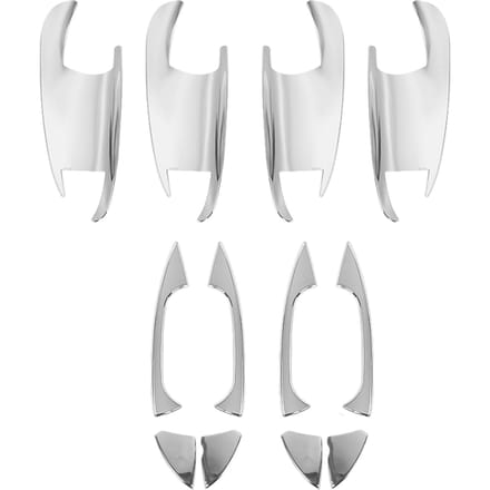 Buitendeurklink & Deurkom Frame Cover Trim voor Mercedes Benz A B C E Klasse 08‑14 white