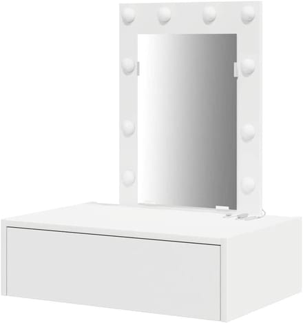Toilettafel - Kaptafel Meubel - Make-up Aanbrengen - Modern Design - 60 x 40 x 70 cm - Wit