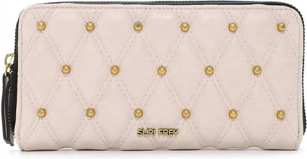 SURI FREY Portemonnee Corey Zip Around Wallet Beige