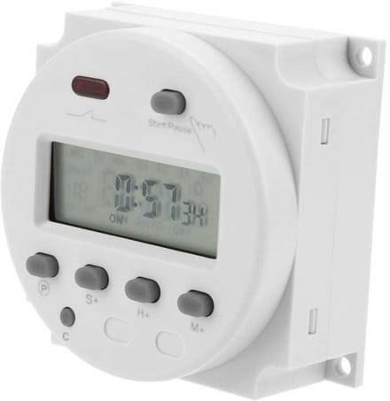Dailygoody - Digitale Timer - LCD Display - Voor industriële toepassingen - 220V - Timer met countdown - Geschikt voor ventilatie en irrigatie