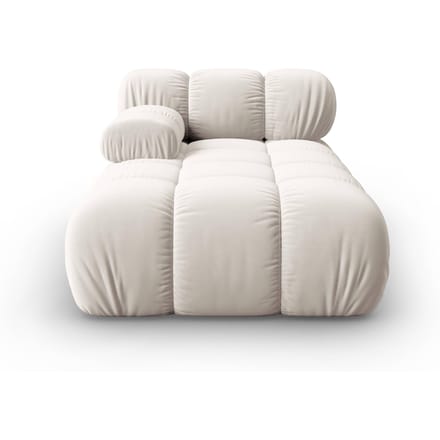 Modulair-chaise longue Tropea links velvet | Milo Casa