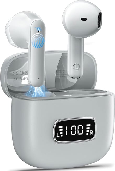 Draadloze Bluetooth Hoofdtelefoon met 40 Uur Speeltijd en Ruisonderdrukking