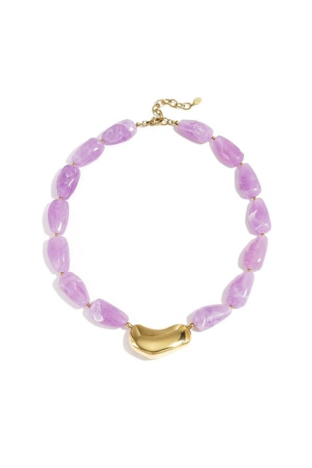 Ketting met asymmetrische statementkraal