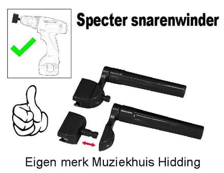 Specter Snarenwinder - gitaarsnaren spanner - geschikt voor schroefmachine.