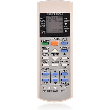 Vervangende Afstandsbediening voor A75c3300 A75c3208 A75c3706 A75c3708 Airconditioner gray