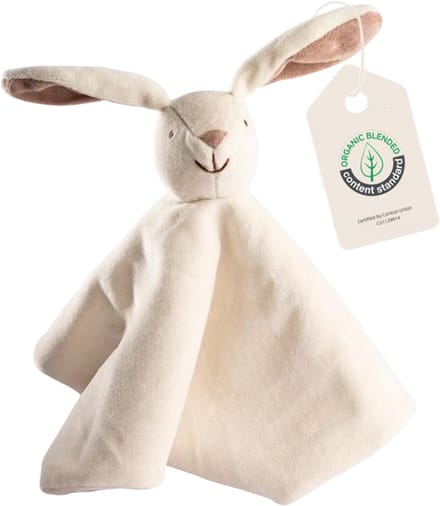 Cute since 1999 - Biologisch Knuffeldoekje - Emily het knuffel konijn - Doudou - 35cm x 35cm