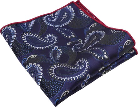 Pochet Paisley - Donkerblauw - Sorprese - pochette - heren - model 6
