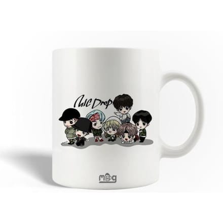 Mug en Céramique Bangtan Sonyeondan Fanart BTS Affiche Mic Drop