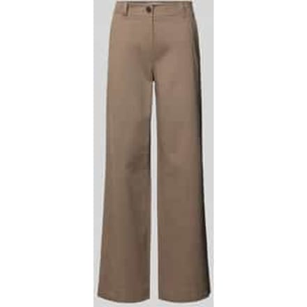 broek met rechte pijpen van katoenmix
