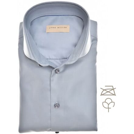 John Miller Overhemd Non-Iron Fine Twill Midden Blauw / male