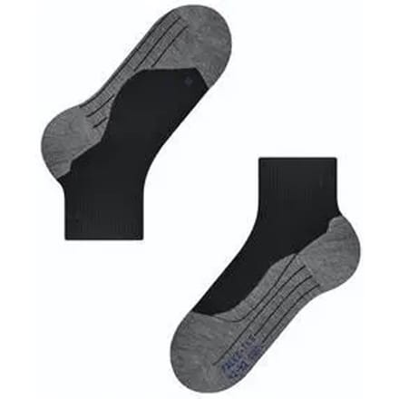 FALKE TK5 Cool Short anti-blaar dun lyocell functioneel materiaal wandelsokken dames zwart - maat 41-42
