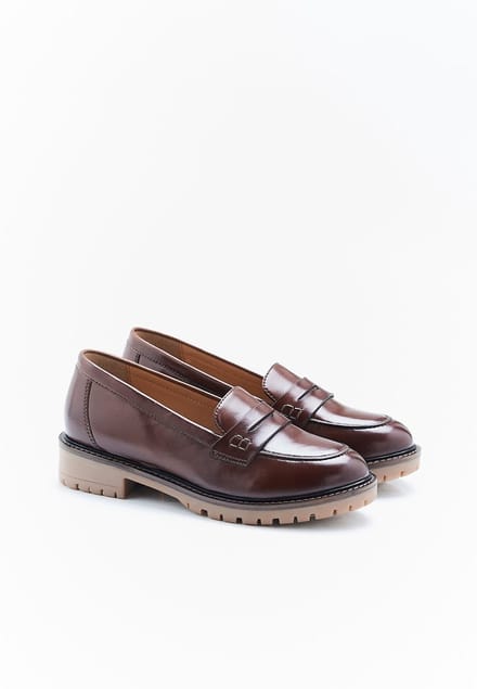 Damart - Mocassins met profielzool en Amortyl-demping - Dames - Bruin - 39