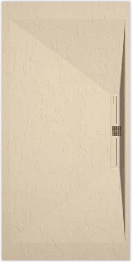 Sanifun douchebak Stone Side Cream Slate 900 x 800 P