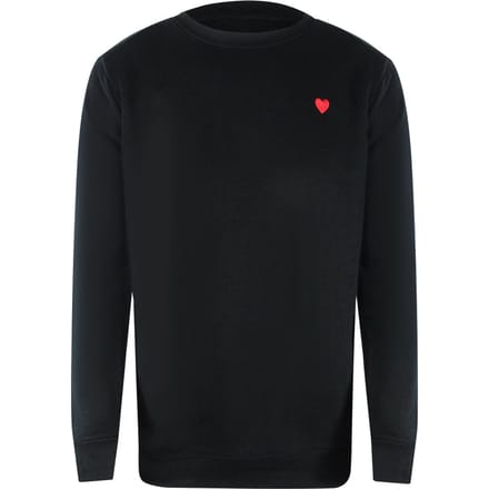 Love Moschino Small Heart Logo Black Sweatshirt