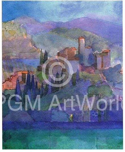 Kunstdruk Ralf Westphal - Pietrabuona, Toskana 50x70cm