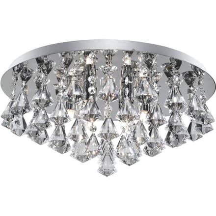 Searchlight Plafondlamp Hanna 45 cm chroom