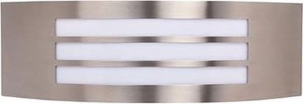 LED Tuinverlichting - Buitenlamp - Manipu 2 - Wand - RVS - E27 - Vierkant