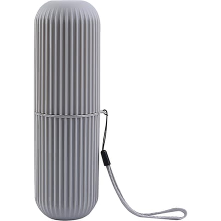 Tandenborstelbeker Etui Multifunctioneel Draagbaar Plastic Tandenborstel Tandpasta Etui Doos voor Reizen gray