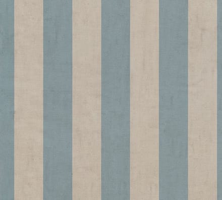 STREPEN BEHANG | Klassiek - Blauw Grijs Crème - A.S. Création Anna D'Andrea
