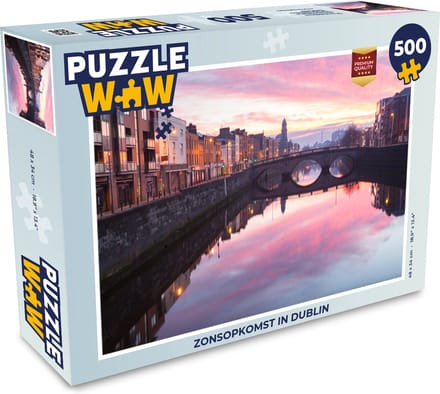 Puzzel Zonsopkomst in Dublin - Legpuzzel - Puzzel 500 stukjes
